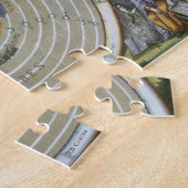 Vintage Ptolemaic Planisphere by Andreas Cellarius ジグソーパズル (側面)