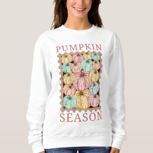 Vintage Pumpkin Season スウェットシャツ (正面)