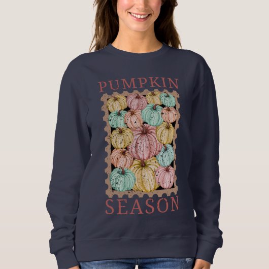 Vintage Pumpkin Season スウェットシャツ (正面)