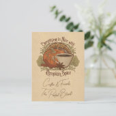 Vintage Pumpkin Spice Coffee Party Invitation ポストカード (スタンド正面)