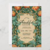 Vintage Pumpkin Thanksgiving Celebration 招待状 (正面)