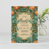 Vintage Pumpkin Thanksgiving Celebration 招待状 (スタンド正面)