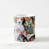 Vintage Puppy Dog Fabric Mug コーヒーマグカップ (中央)