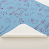 Vintage QUIDDITCH™ Sketch Pattern シェルパブランケット (3/4)