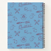 Vintage QUIDDITCH™ Sketch Pattern ノートブック (裏面)