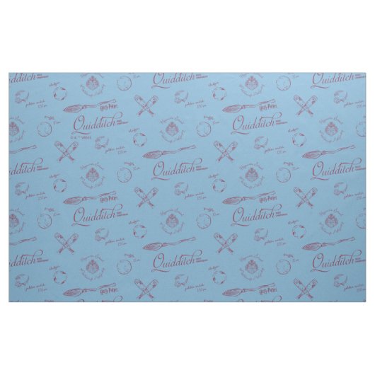 Vintage QUIDDITCH™ Sketch Pattern ファブリック (ファットクウォーター)