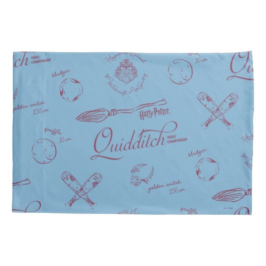 Vintage QUIDDITCH™ Sketch Pattern 枕カバー (裏面)