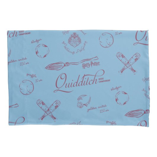 Vintage QUIDDITCH™ Sketch Pattern 枕カバー (正面)