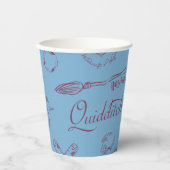 Vintage QUIDDITCH™ Sketch Pattern 紙コップ (正面)