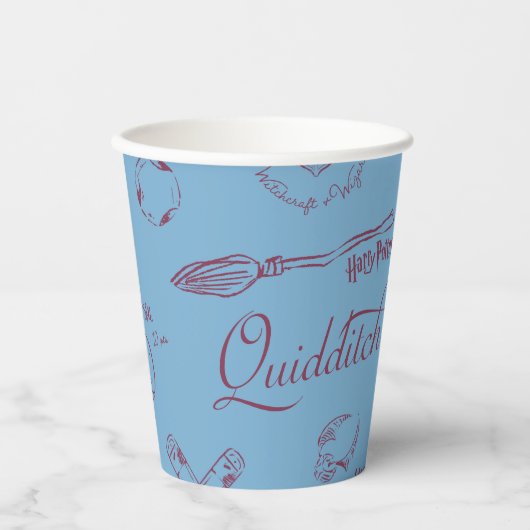Vintage QUIDDITCH™ Sketch Pattern 紙コップ (正面)
