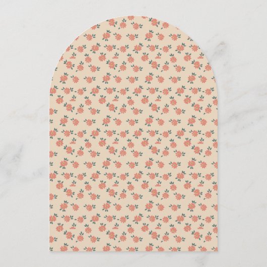 Vintage Quilt Baby Shower 招待状 (裏面)