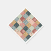 Vintage Quilt Baby Shower Paper Napkin スタンダードカクテルナプキン (角)