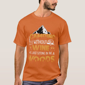 Vintage Quote Camping Adventure vintage Tシャツ