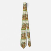 Vintage Rabbit  And Easter Egg   ネクタイ (正面)