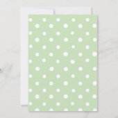 Vintage Rabbit Garden Baby Shower 招待状 (裏面)