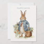 Vintage Rabbit Garden Easter シーズンカード (正面)