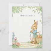 Vintage Rabbit Garden Easter シーズンカード (正面)