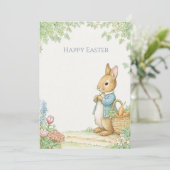 Vintage Rabbit Garden Easter シーズンカード (スタンド正面)