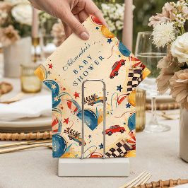 Vintage Race Car Baby Shower スタンダードカクテルナプキン