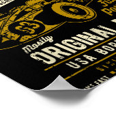 Vintage Race Car Design  ポスター (角)