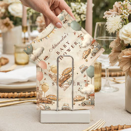 Vintage Racing Baby Shower スタンダードカクテルナプキン