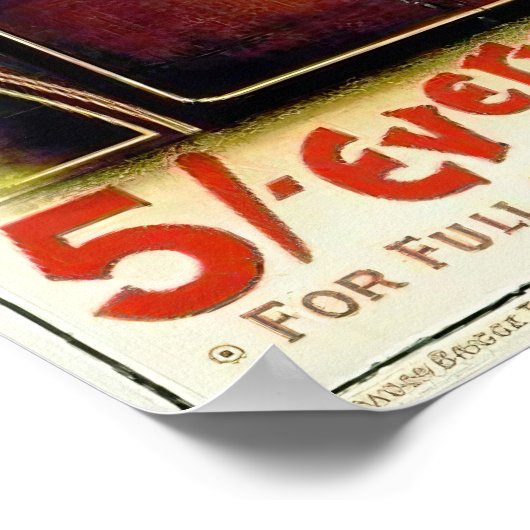 Vintage Rail Excursion Advertising ポスター (角)