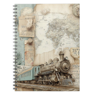 Vintage Railroad Train Travel ノートブック