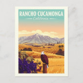 Vintage Rancho Cucamonga California ポストカード (正面)