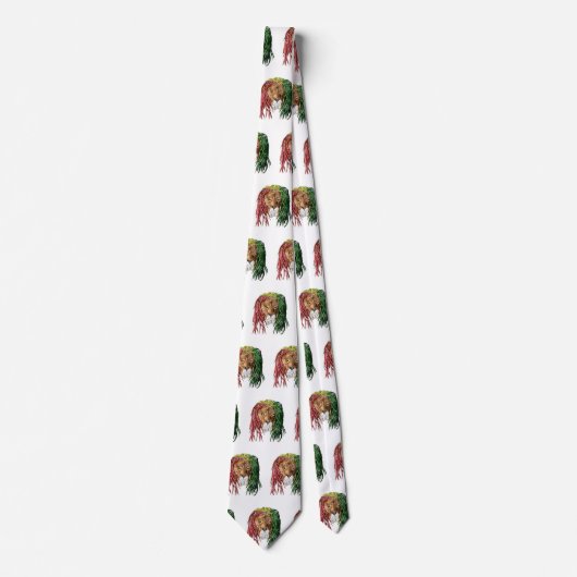 Vintage Rasta Reggae Lion ネクタイ (正面)