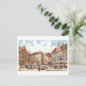 Vintage Rathaus Tubingen Germany ポストカード (スタンド正面)