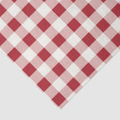Vintage Red and Cream Gingham Plaid 薄葉紙 (詳細)