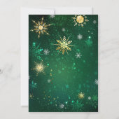 Vintage Red and Green Christmas Party 招待状 (裏面)