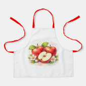 Vintage Red Apple Kitchen Apron エプロン (正面)