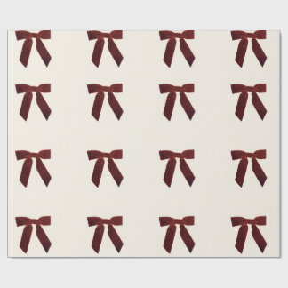 Vintage Red Bow Wrapping Paper ラッピングペーパー