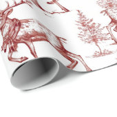 Vintage Red Christmas ラッピングペーパー (ロールコーナー)