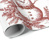 Vintage Red Christmas ラッピングペーパー (ロールコーナー)