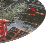 Vintage Red Motor Scooter     カッティングボード (角)