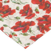 Vintage Red Poppy Design Art Nouveau テーブルクロス (アングル)