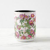 Vintage Red Rose Garden Bloom マグカップ (中央)