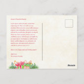 Vintage Red Santa Truck Photo ポストカード (裏面)