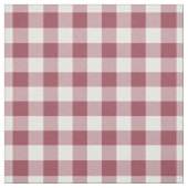 Vintage Red & White Plaid Gingham ファブリック (見本)