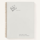 Vintage Regency Inspired epistolary Journal  ノートブック (正面)