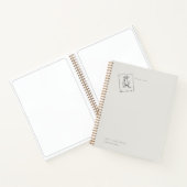 Vintage Regency Inspired Pressed Rose  ノートブック (内部)