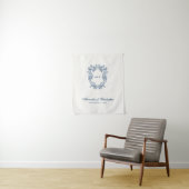 Vintage Regency Style Monogram Crest Wedding タペストリー (インサイチュ)