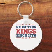 Vintage Rejecting Kings Since 1776 Classic Style キーホルダー (正面)