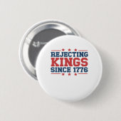 Vintage Rejecting Kings Since 1776 Classic Style 缶バッジ (正面&裏面)
