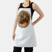 Vintage Renaissance Painting Parody of Men Eating  エプロン (インサイチュ)