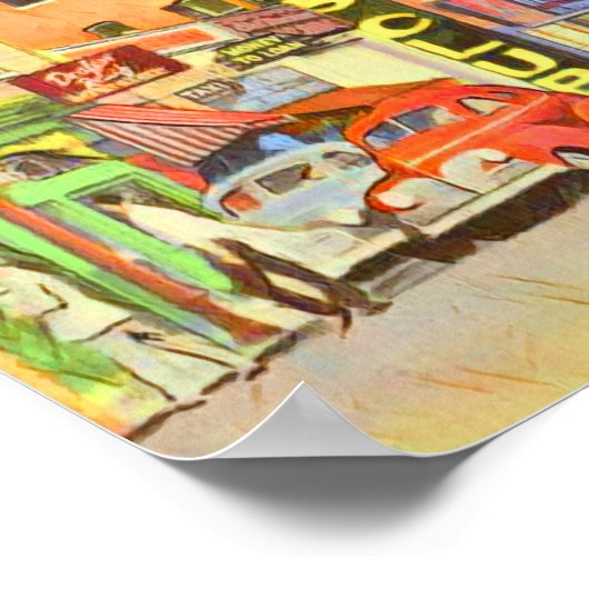 Vintage Reno Nevada ポスター (角)