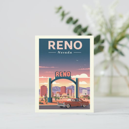 Vintage Reno Nevada ポストカード (スタンド正面)