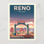 Vintage Reno Nevada ポストカード (正面)